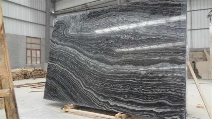 black silver marble