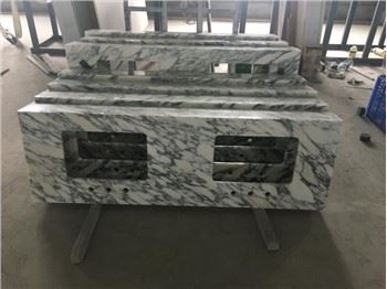 Arabescato бял мрамор баня суета отгоре